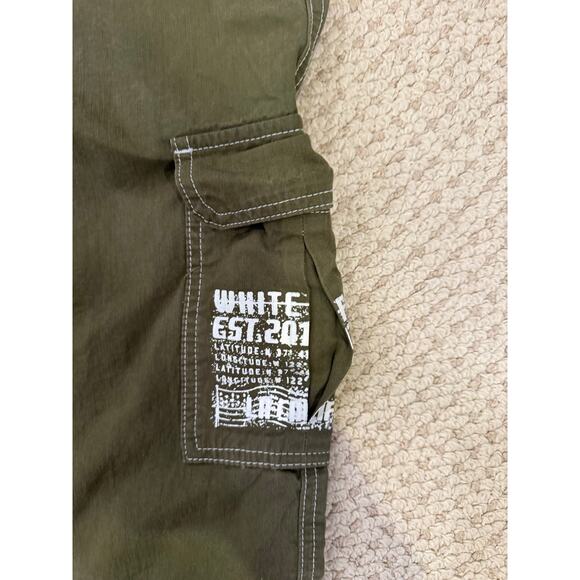 🪖 White Fox Utility Cargo Pants in Olive Green – Size M - Picture 3 of 5